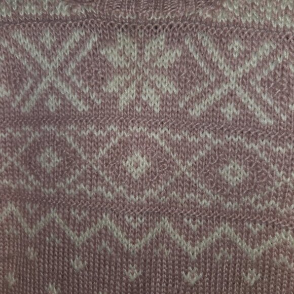 Lauren Ralph Lauren Dusty Rose Pink VINTAGE Handknit Sweater XL - Picture 2 of 6